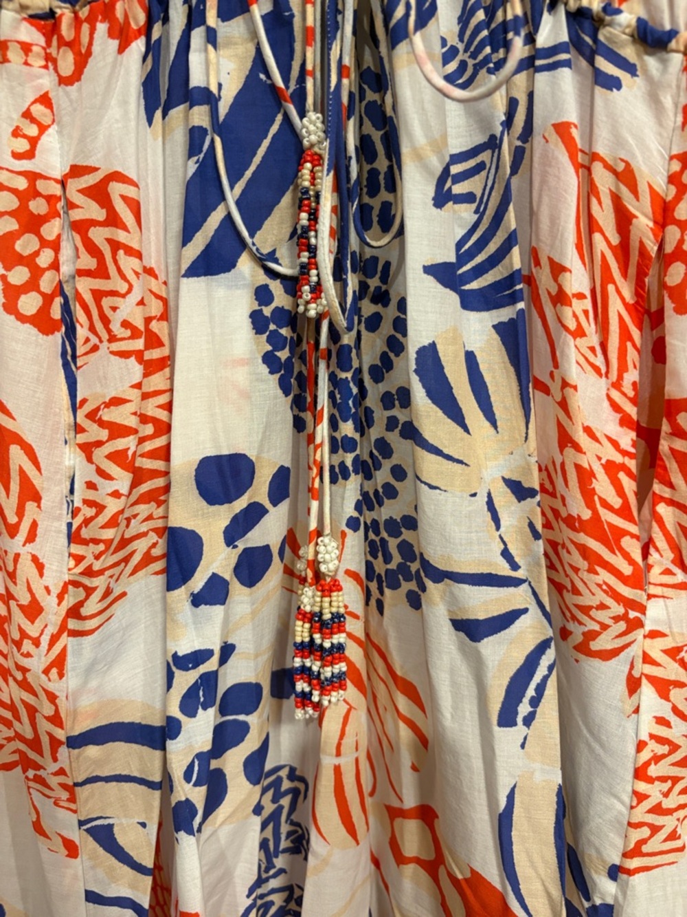 FARM Rio Printed Ruffle Sleeve V-Neck Dress - Picture 5 of 6